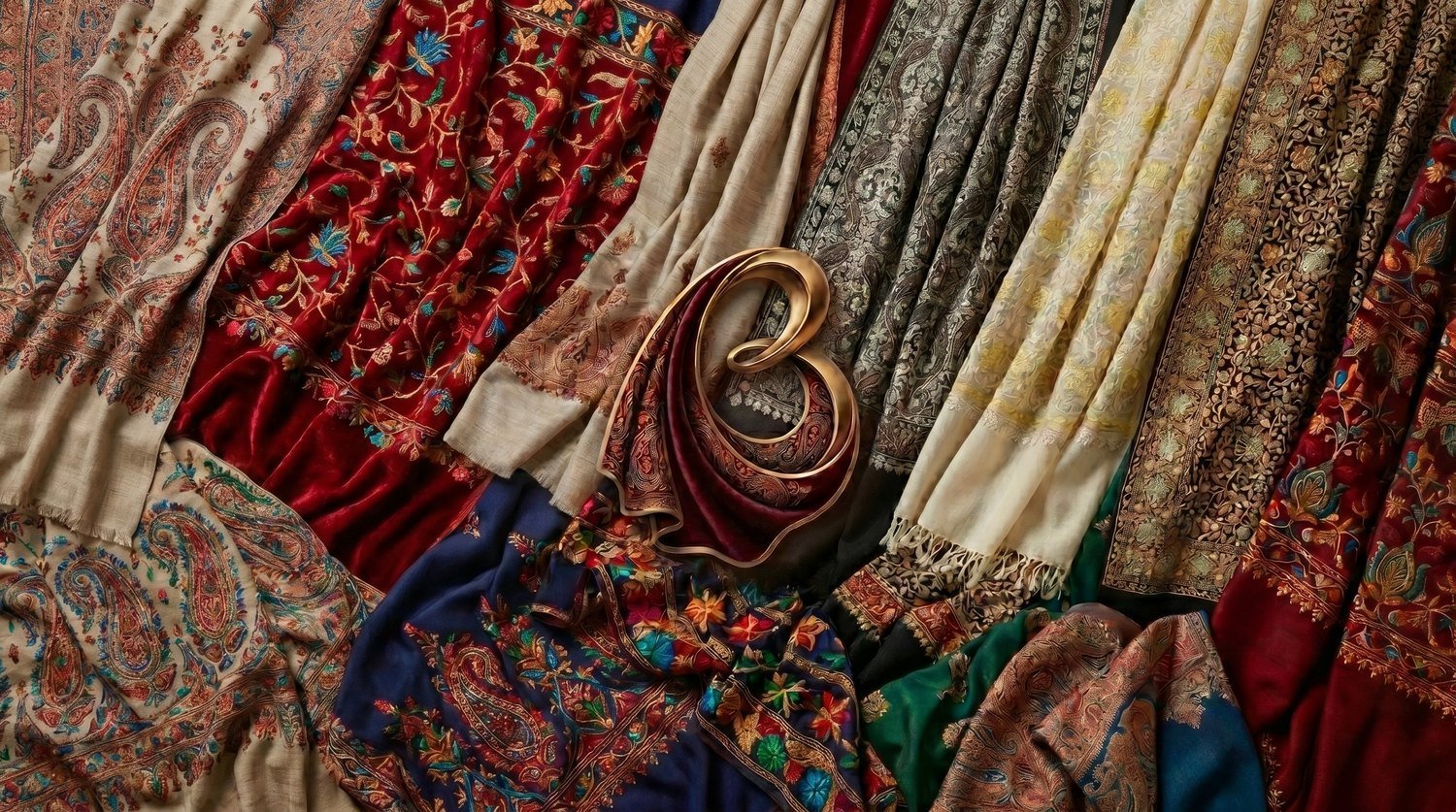 The Bukkal shawl collection — phulkari, pashmina and wool shawls